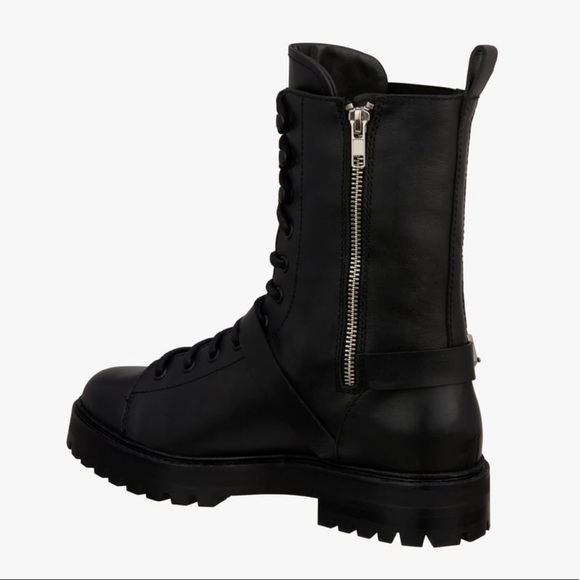 ZARA Real Leather Buckled Ankle Boots - Picture 7 of 8